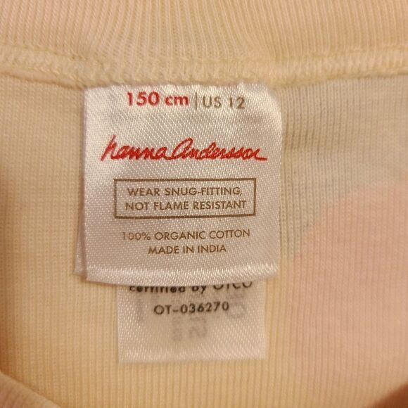 Hanna Andersson Pajamas Size 12 150 cm - Picture 4 of 7